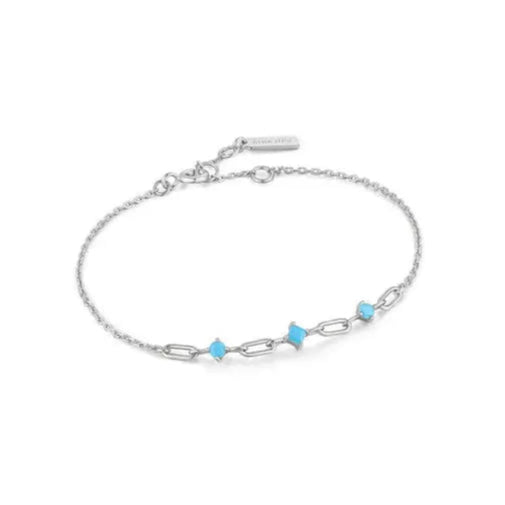 Ania Haie B033-02H Βραχιόλι Turquoise από Επιπλατινωμένο Ασήμι