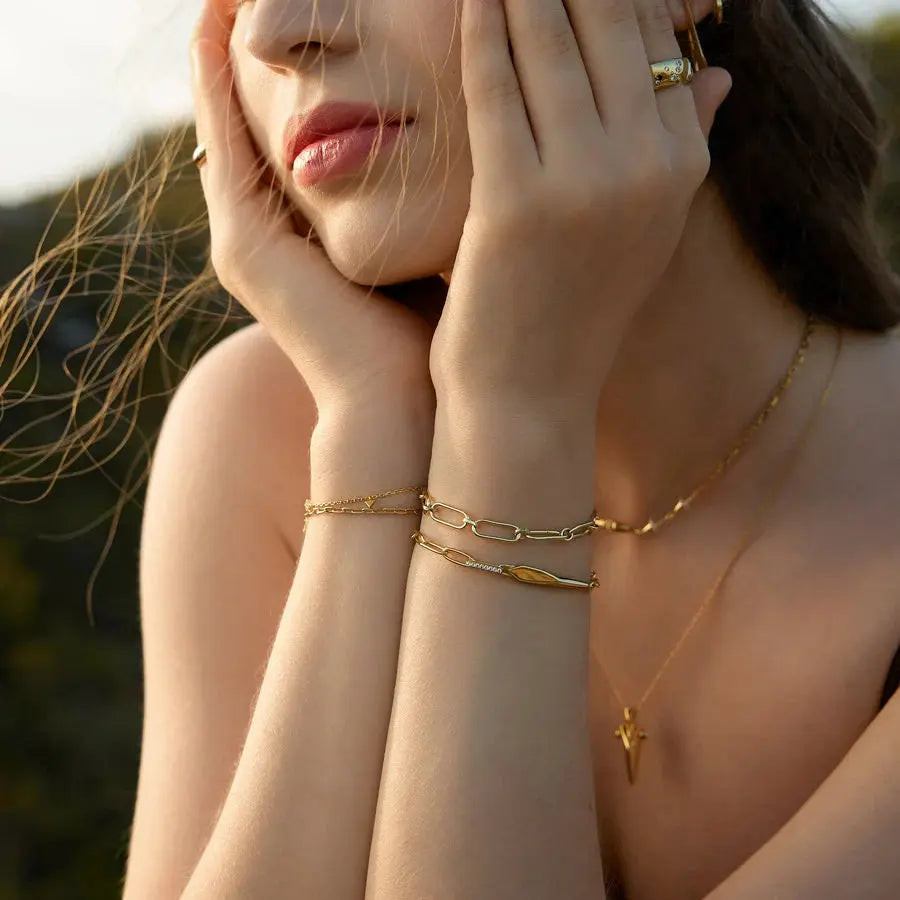 Breeze 313004.1 Gold Plated Silver Bracelet