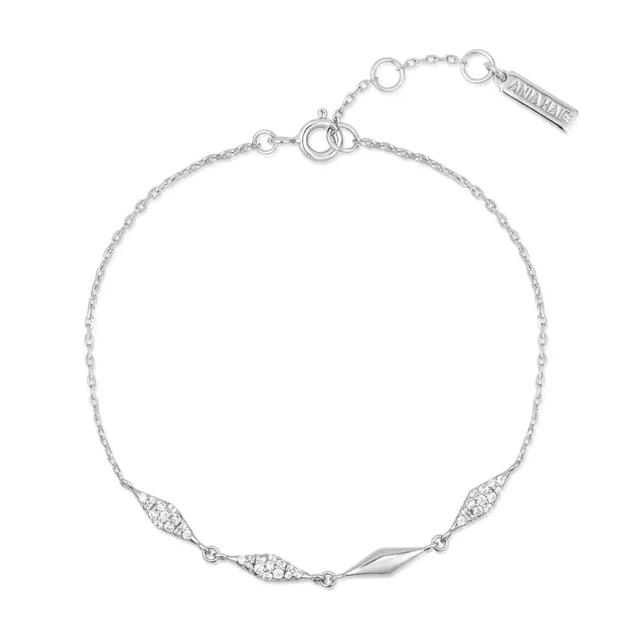 Ania Haie B061-04H Βραχιόλι Multi Sparkle από Επιπλατινωμένο Ασήμι