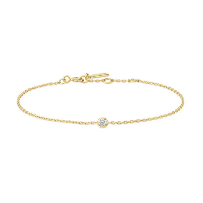 Ania Haie B062-01G Βραχιόλι Sparkle Bezel από Επιχρυσωμένο Ασήμι