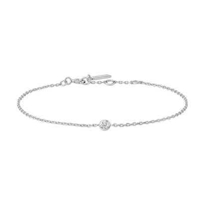 Ania Haie B062-01H Βραχιόλι Sparkle Bezel από Επιπλατινωμένο Ασήμι