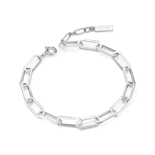 Ania Haie B062-04H Βραχιόλι Bold Chunky Chain από Επιπλατινωμένο Ασήμι