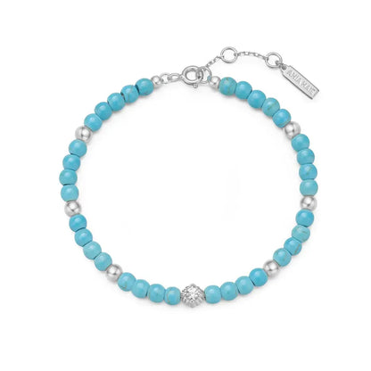 Ania Haie B063-04H Βραχιόλι Turquoise από Επιπλατινωμένο Ασήμι