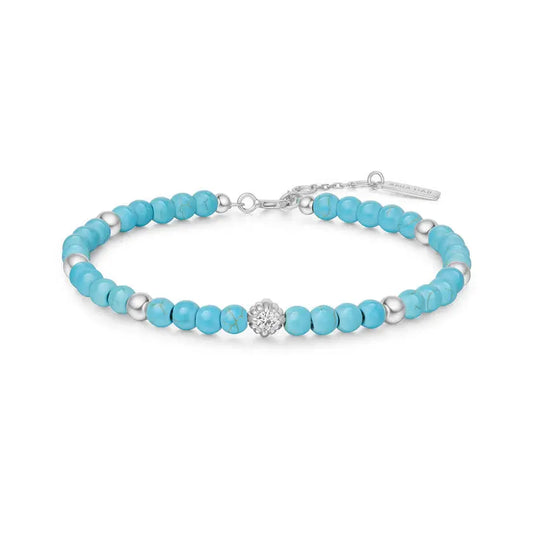 Ania Haie B063-04H Βραχιόλι Turquoise από Επιπλατινωμένο Ασήμι
