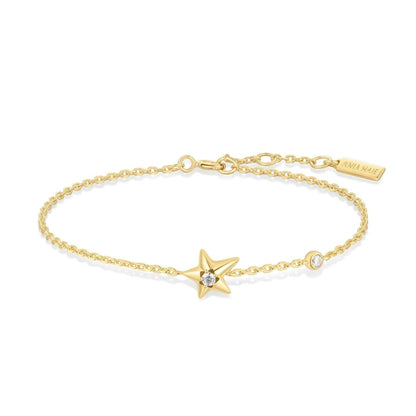 Ania Haie B066-04G Βραχιόλι Sparkling Star από Επιχρυσωμένο Ασήμι
