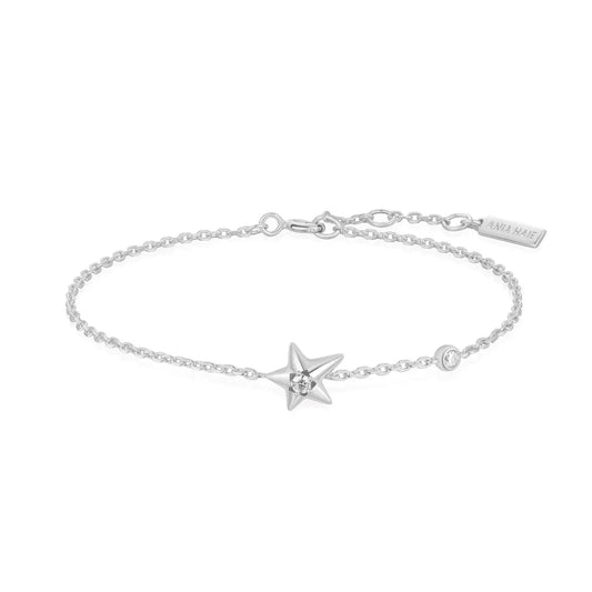 Ania Haie B066-04H Βραχιόλι Sparkling Star από Επιπλατινωμένο Ασήμι