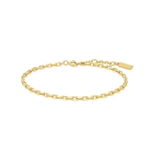 Ania Haie B067-02G Βραχιόλι Paper Clip Chain από Επιχρυσωμένο Ασήμι