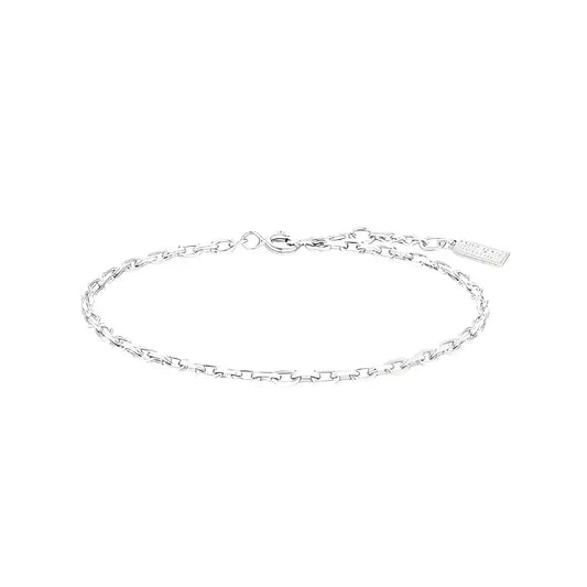Ania Haie B067-02H Βραχιόλι Paper Clip Chain από Επιπλατινωμένο Ασήμι