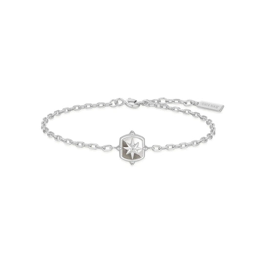 Ania Haie B067-03H Βραχιόλι Mother Of Pearl Star από Επιπλατινωμένο Ασήμι