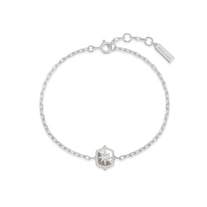 Ania Haie B067-03H Βραχιόλι Mother Of Pearl Star από Επιπλατινωμένο Ασήμι