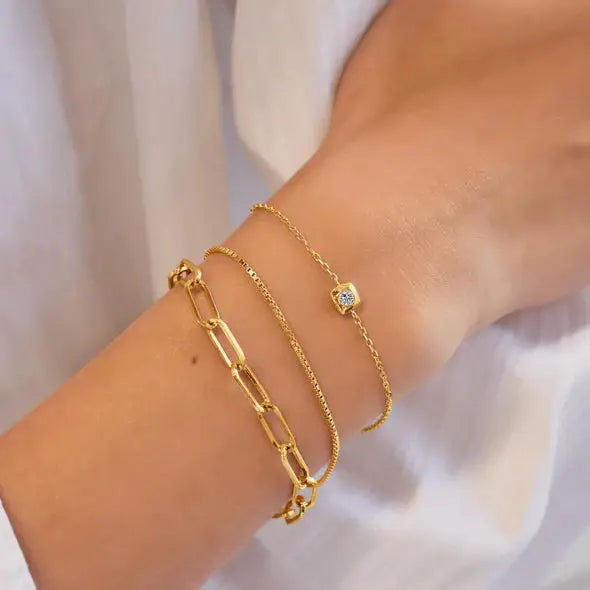Breeze 313004.1 Gold Plated Silver Bracelet