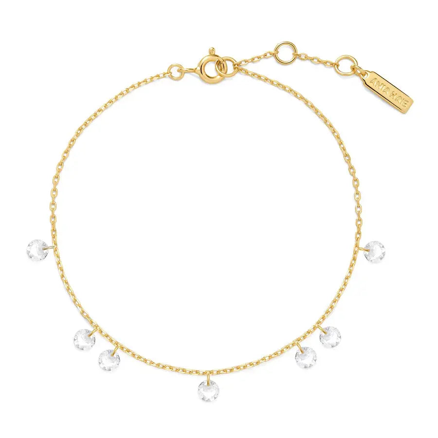 Ania Haie B074-05G Βραχιόλι Droplet από Επιχρυσωμένο Ασήμι