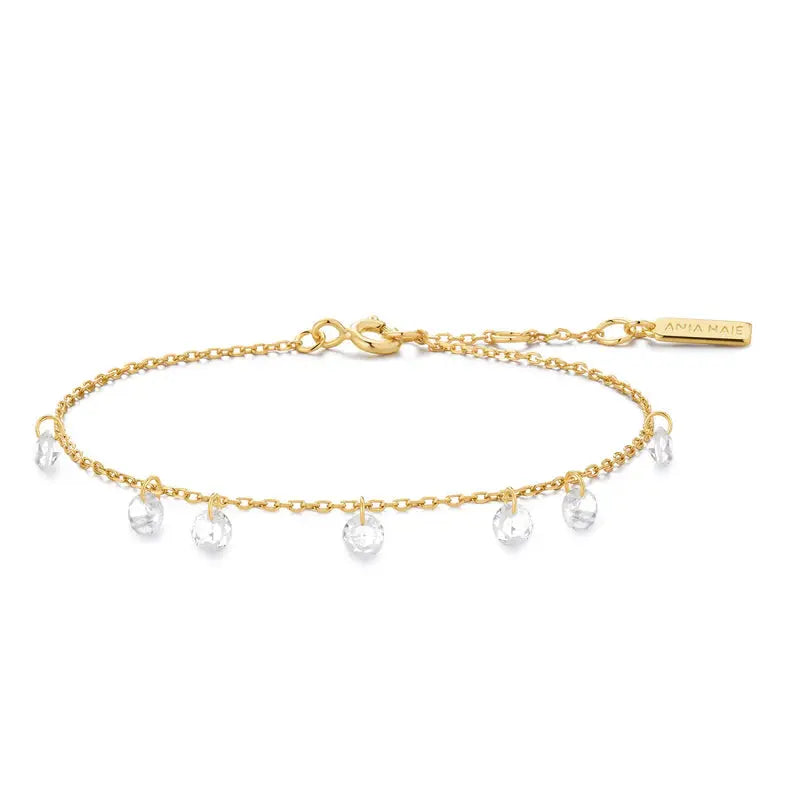Ania Haie B074-05G Βραχιόλι Droplet από Επιχρυσωμένο Ασήμι