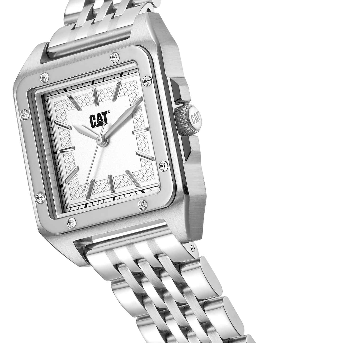 CATERPILLAR B234111222 Square Lady Silver Stainless Steel Bracelet