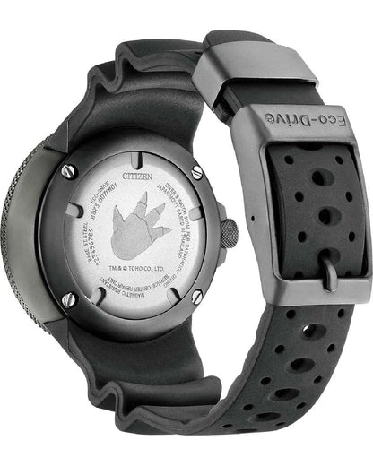 Citizen BJ8059-03Z Godzilla Eco-Drive Professional Diver Black Rubber Strap