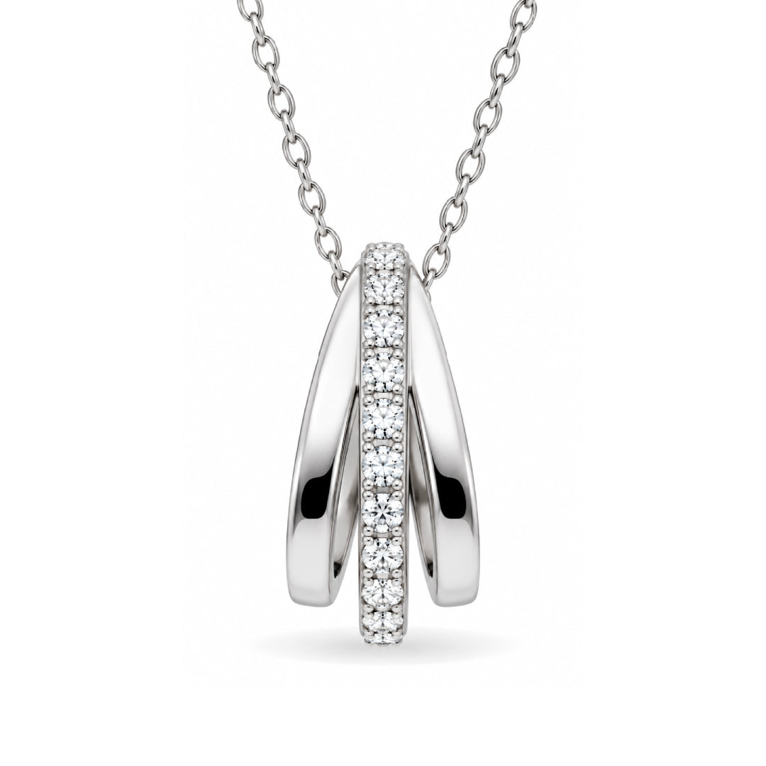 Breeze 413001.1 Gold Plated Silver Double Necklace