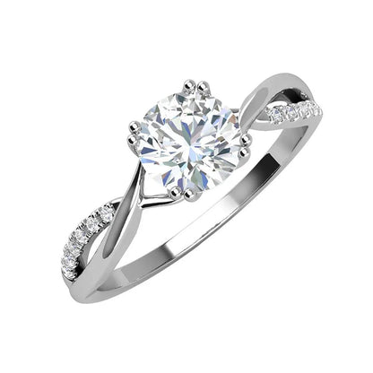 Breeze 111004.4 Series Ring In Platinum Plated Silver