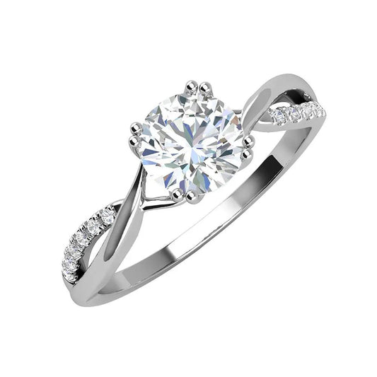 Breeze 111004.4 Series Ring In Platinum Plated Silver