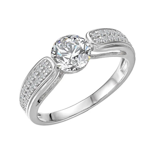 Breeze 111004.4 Series Ring In Platinum Plated Silver