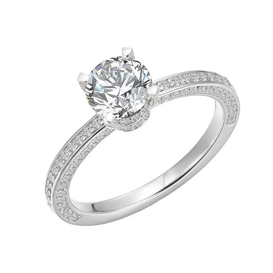 Breeze 111004.4 Series Ring In Platinum Plated Silver