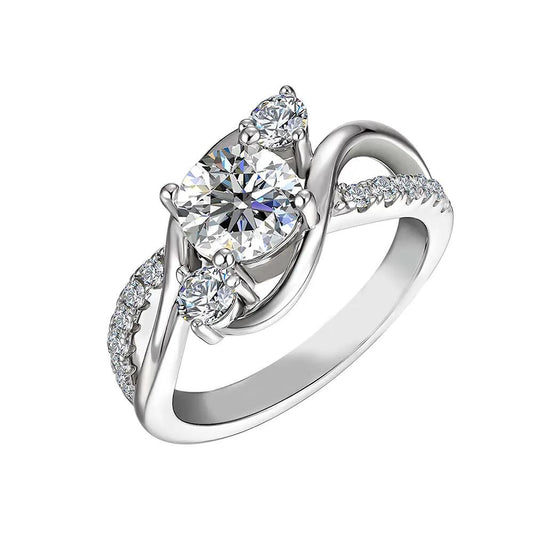 Breeze 111004.4 Series Ring In Platinum Plated Silver
