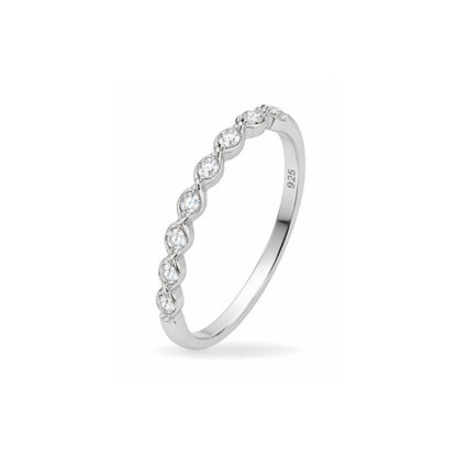 Breeze 111004.4 Series Ring In Platinum Plated Silver