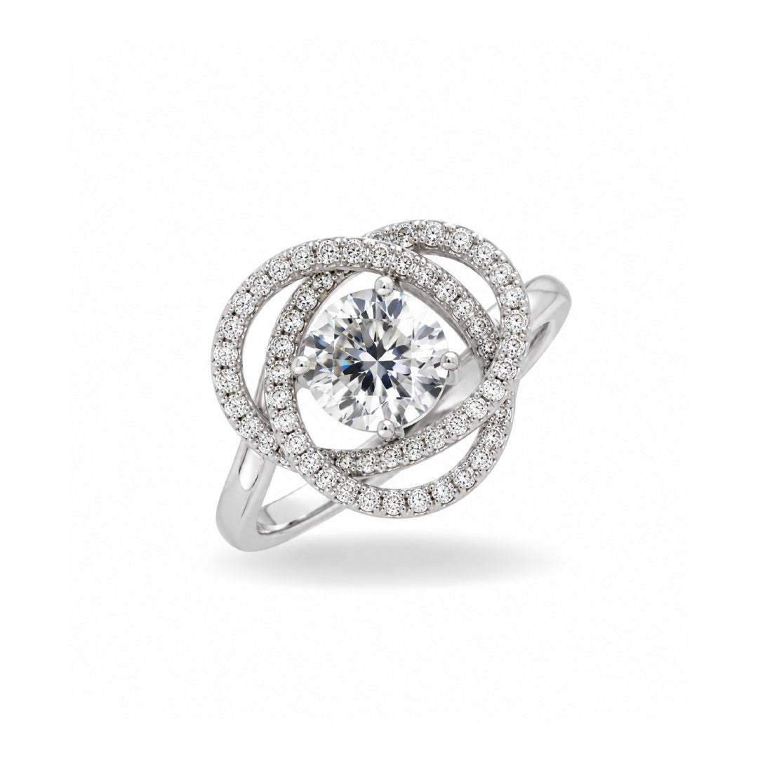 Breeze 111004.4 Series Ring In Platinum Plated Silver