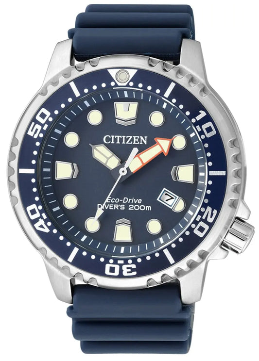 Citizen BN0151-17L Eco-Drive Divers Blue Rubber Strap