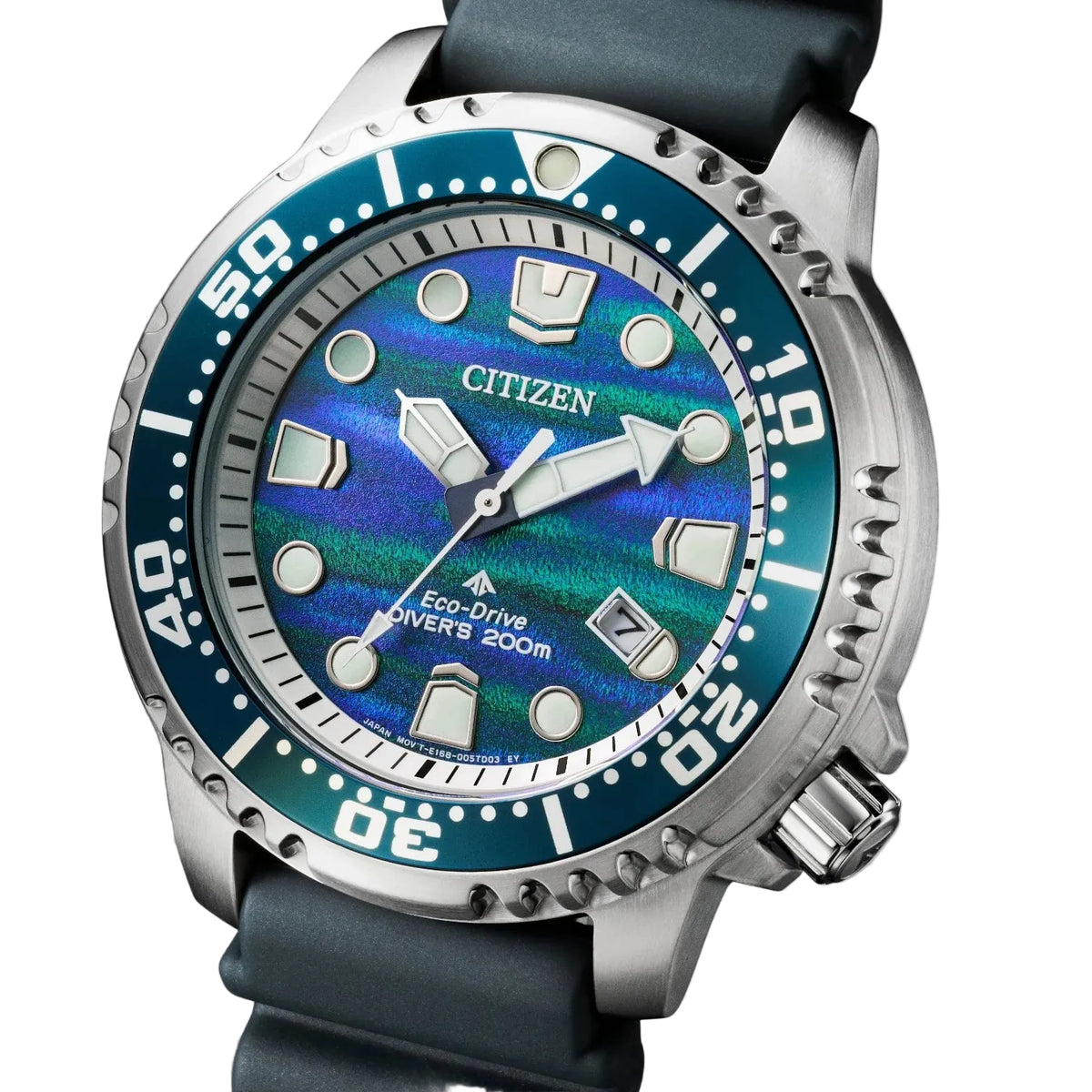 Citizen BN0167-09W Promaster Blue Ocean Eco-Drive Black Rubber Strap