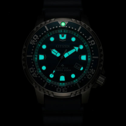 Citizen BN0167-09W Promaster Blue Ocean Eco-Drive Black Rubber Strap