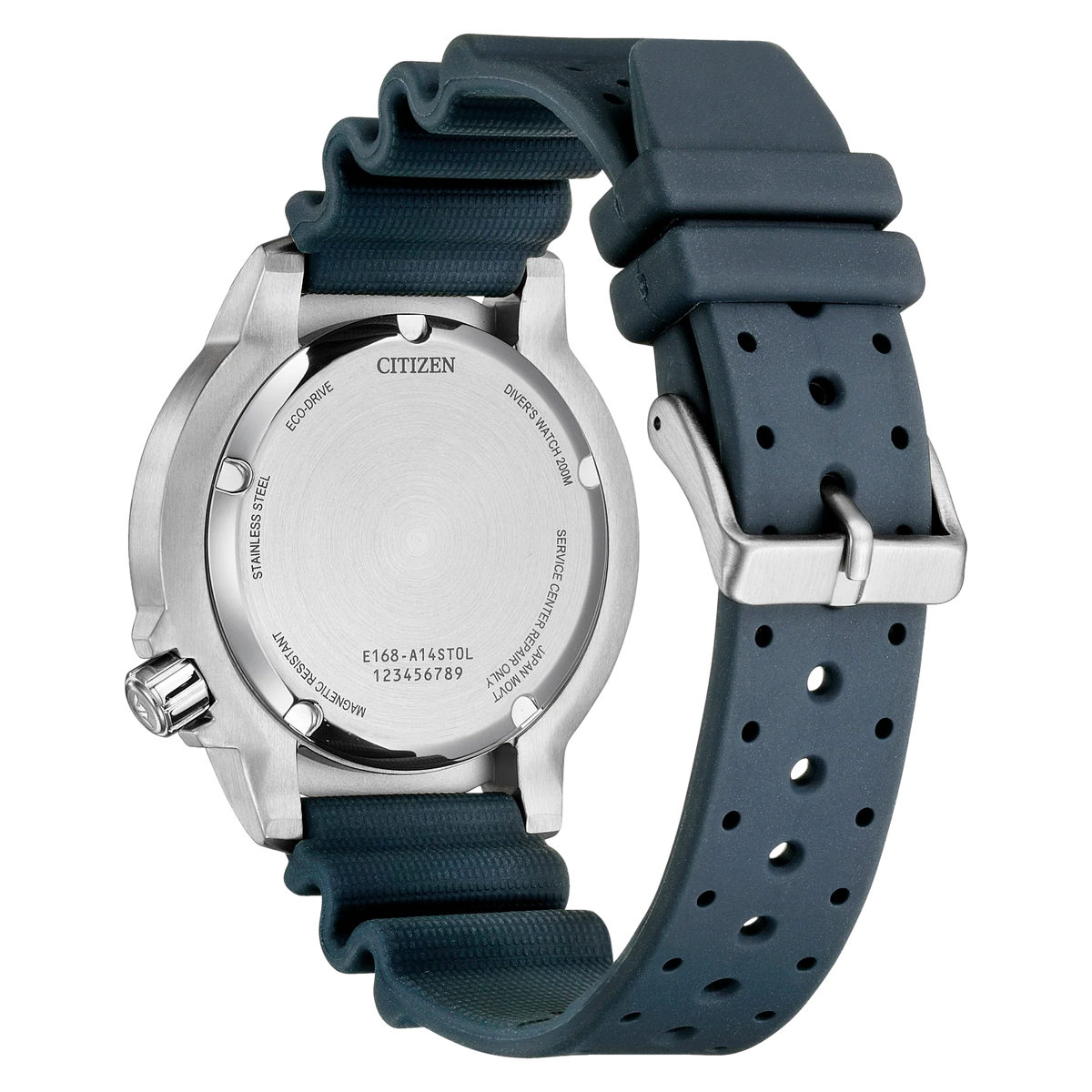Citizen BN0167-09W Promaster Blue Ocean Eco-Drive Black Rubber Strap