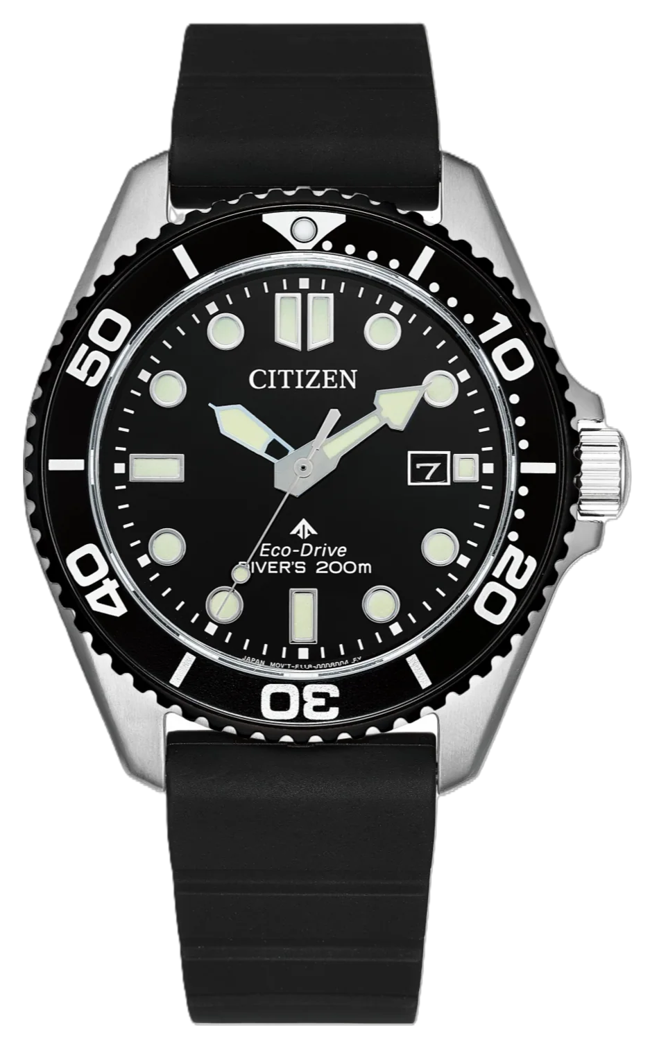 Citizen BN0266-07E Promaster Diver Eco-Drive Black Rubber Strap