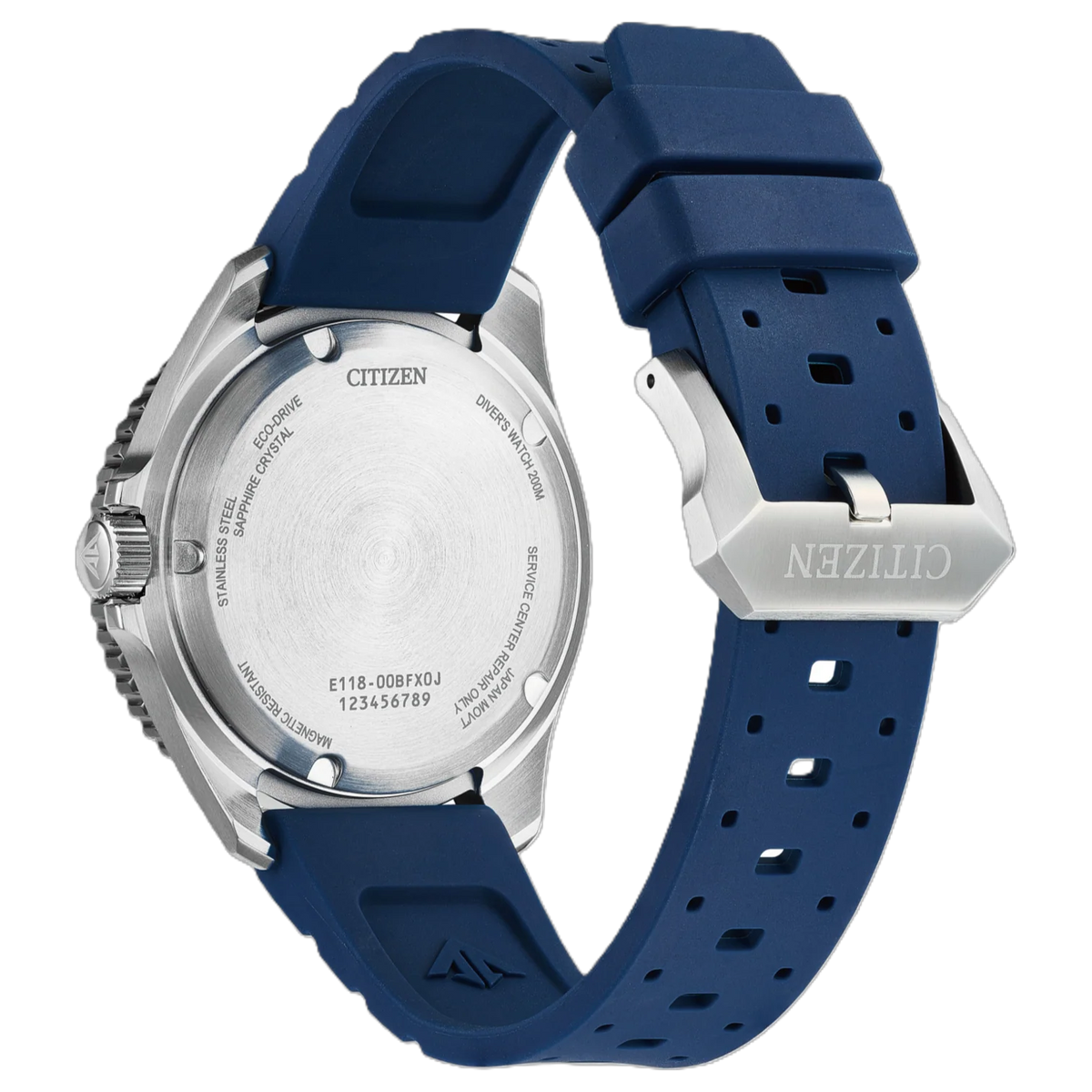 Citizen BN0267-04L Promaster Diver Eco-Drive Blue Rubber Strap