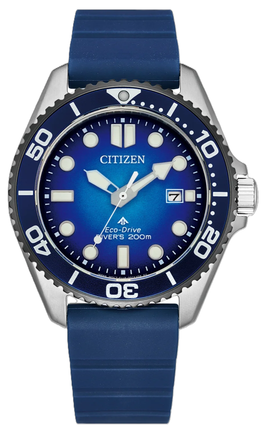 Citizen BN0267-04L Promaster Diver Eco-Drive Blue Rubber Strap