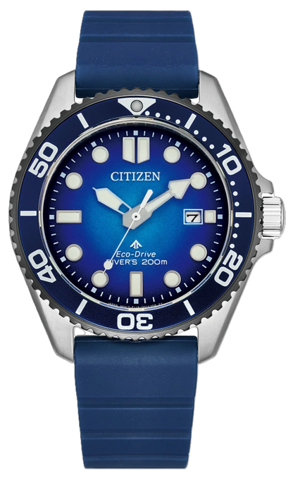 Citizen BN0267-04L Promaster Diver Eco-Drive Blue Rubber Strap