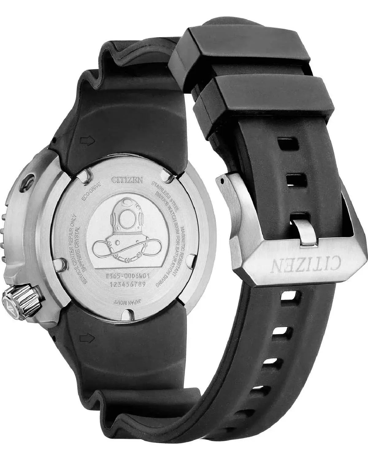 Citizen BN1024-01E Promaster Professional Diver Black Rubber Strap