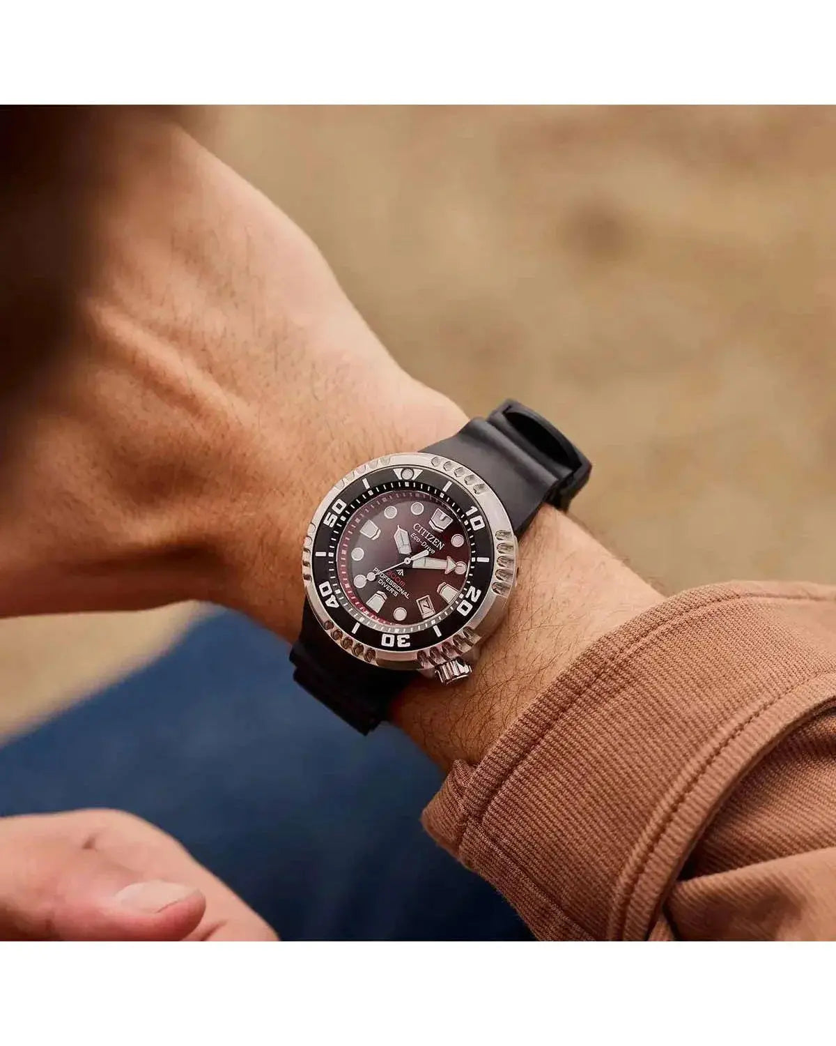 Citizen BN1024-01Z Promaster Professional Diver Black Rubber Strap