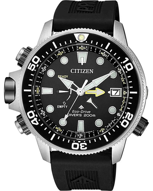 Citizen BN2036-14E Promaster Eco-Drive Divers Black Rubber Strap