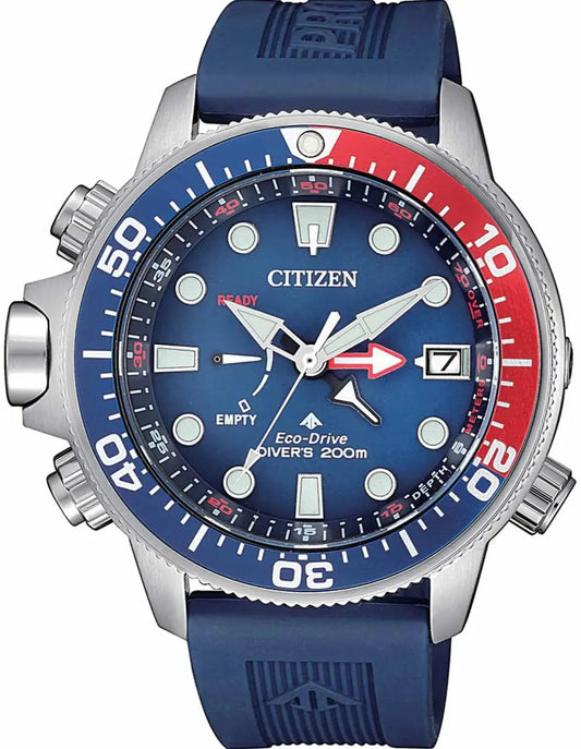 Citizen BN2038-01L Promaster Eco-Drive Divers Blue Rubber Strap