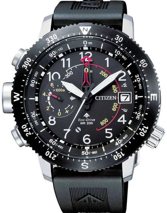 Citizen BN4044-15E Promaster Eco Drive Black Rubber Strap