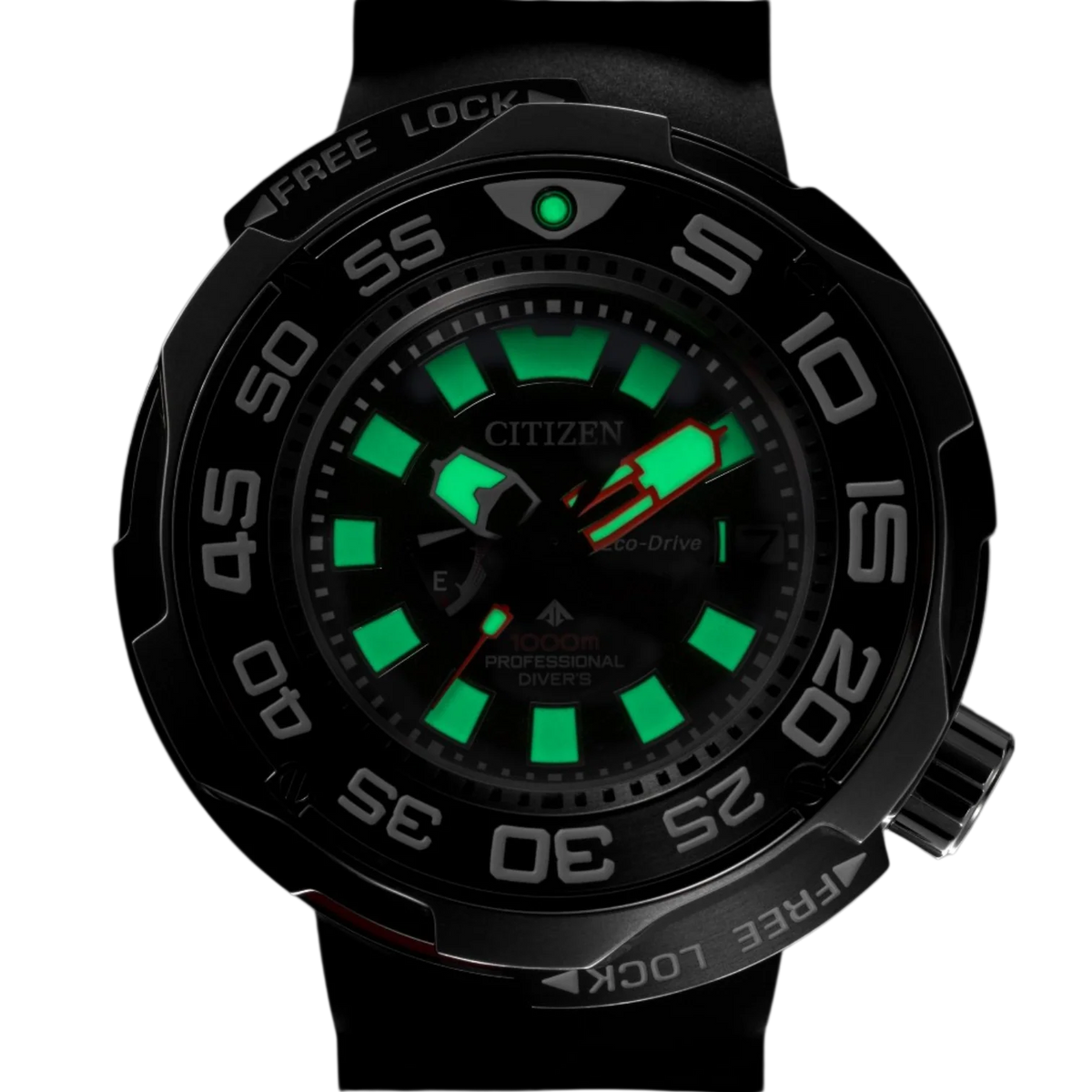 Citizen BN7020-09E Eco-Drive Promaster Marine Black Rubber Strap