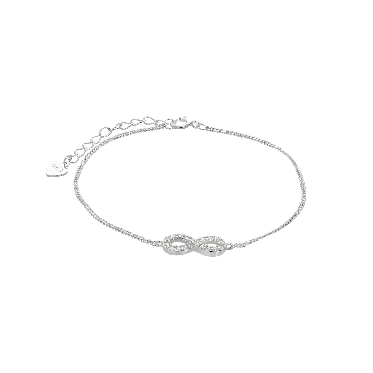 Bracelet BR448-1 Infinity In Platinum Plated Silver