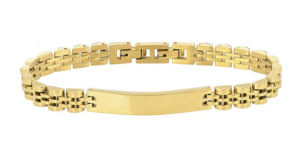 Visetti TC-BR001M Men's Stainless Steel Bracelet with Rubber