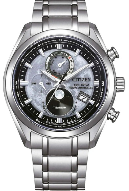 Citizen BY1010-81H Tsuki-Yomi Eco-Drive Moon Phase Titanium Bracelet