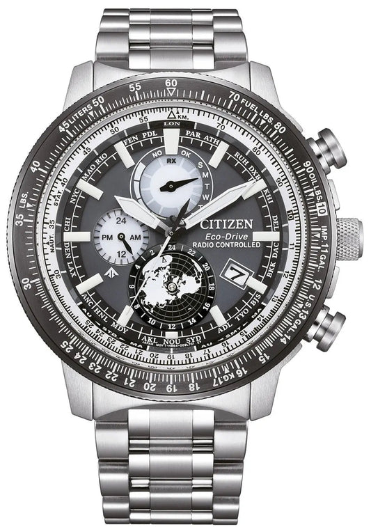 Citizen BY3006-53H Eco-Drive RadioControlled Stainless Steel Bracelet