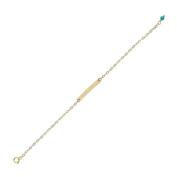 ID 33374 Children's in K9 Gold with Eyelet and Crown
