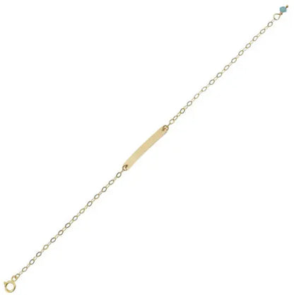 ID 33374 Children's in K9 Gold with Eyelet and Crown