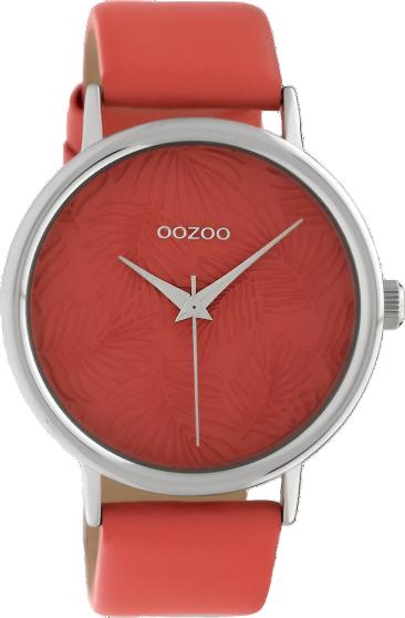 OOZOO C10166 42mm Timepieces Red Leather Strap