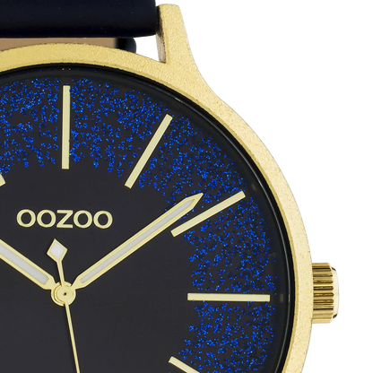 OOZOO C10568 45MM Timepieces Blue Leather Strap