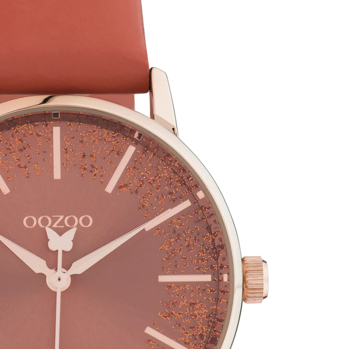 OOZOO C10934 35MM Timepieces Apricot Brandy Leather Strap